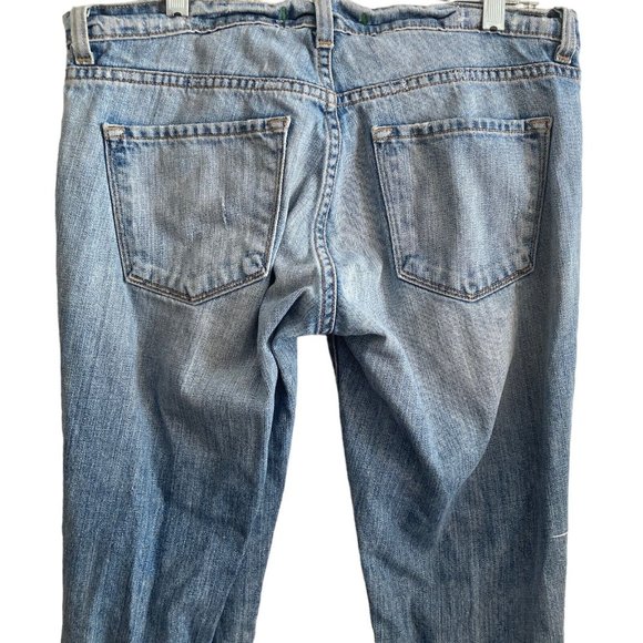 J brand Jeans Womens 26 Nimes Ripped Distressed Destroyed Medium Wash Stretch - Picture 9 of 11